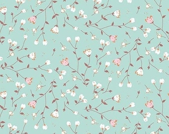 LAMINATED Cotton Fabric by the Yard by  Riley Blake Designs, Flowers Coated Cotton AKA Oilcloth Water resistant,