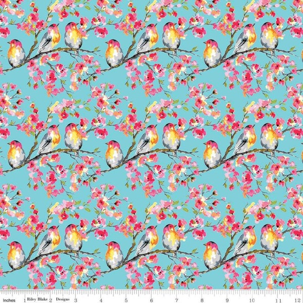 LAMINATED Cotton Fabric by the 1/2 Yard (Exclusive; Riley Blake Designs, "Sweet Melody")