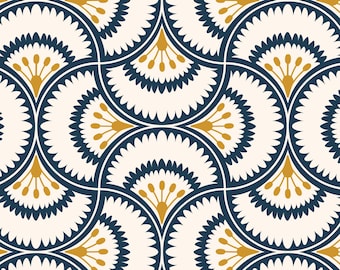 Sweet William Scallops - Taya Cosgrove for Cloud9 Fabrics - Broadcloth with Matte Laminate Sweet William Scallops - Taya Cosgrove for Cloud9 Fabrics - Broadcloth with Matte Laminate