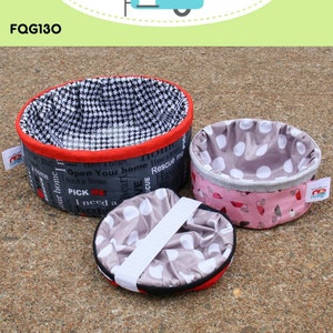 Pet Pop Up Bowl - Pattern, DIY Fat Quarter Gypsy Paper Pattern