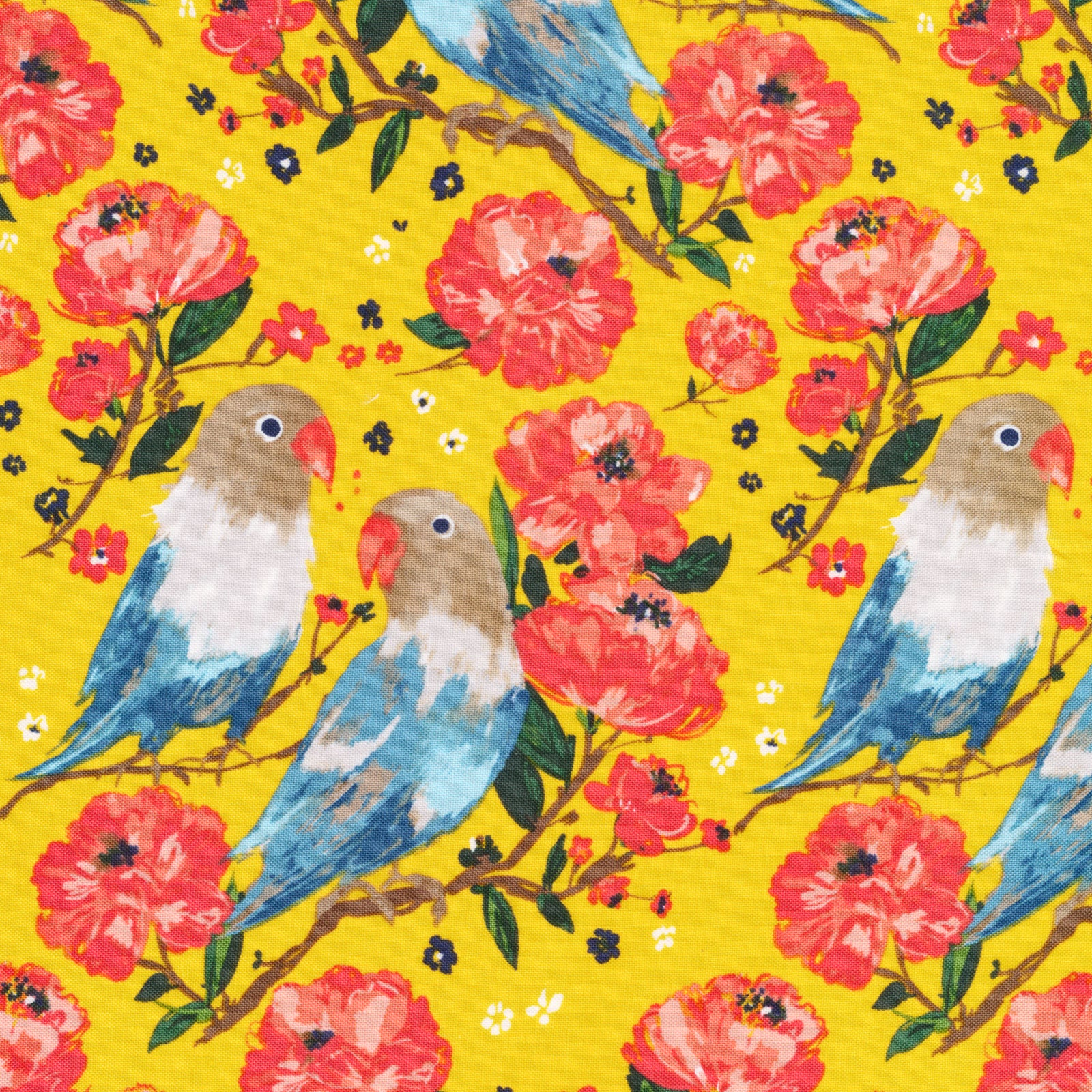 Birds Overhead - Little Bo - Kimberly Morgan - Cloud 9 Fabrics - Poplin Birds Overhead - Little Bo - Kimberly Morgan - Cloud 9 Fabrics - Poplin