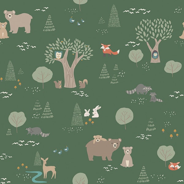 LAMINATED Cotton Fabric by the Half Yard Elmer & Eloise by Riley Blake Design, Coated Cotton AKA Oilcloth, Waterproof