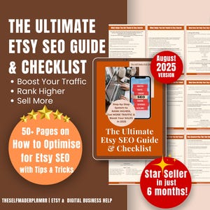 The Ultimate Etsy SEO Guide How to Sell & Rank 1st on Etsy Search Page, Seller Handbook + Checklist to Get More Sales, Etsy Seller SEO Help