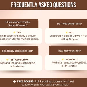 PLR 100-pagina studentplannerbundel voor hogeschool- en universiteitsstudenten, digitale afdrukbare canva bewerkbare PLR student academische planner afbeelding 9