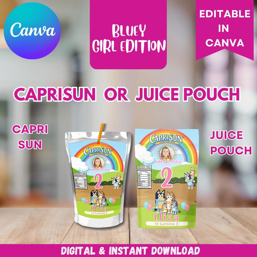 Bluey Chip Bag/Label Templates