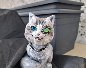 Custom Pet Bobblehead Cyberpunk