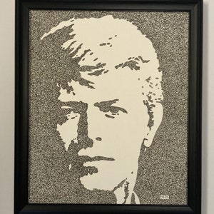 David Bowie Painting. Not A Print. 11X13inch, Free Delivery Anywhere In The World. Hoorah!!