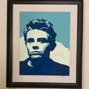 James Dean Painting. Not Not A Print 13X11 Inch. Free Delivery Anywhere! Hooray!!