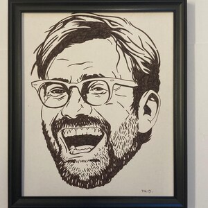 Jurgen Klopp Painting. Not A Print! 11X13 Inches. Free Postage To Wherever You Live In The World !! Nice!!