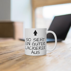 Painter Gift Mug – “This is what a good painter looks like” – funny craftsman mug, saying mug, gift idea for men in the painting profession