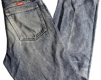 Vintage Wrangler Essential Faded Denim Jeans Size 33x32
