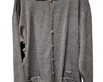Versace Classic V2 Vintage Grauer Pullover aus Wollmischung - Large Italy