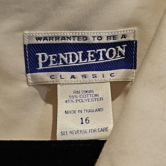 Pendleton vintage button down blouse Size 16 - image 6
