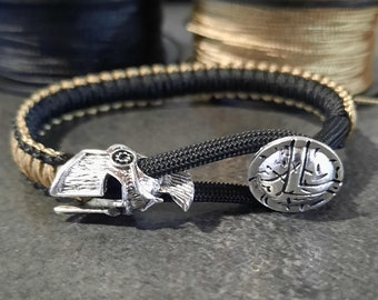 Pulsera de paracord de guerrero espartano