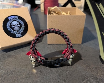 Pulsera de paracord espartana del rey Leónidas