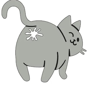 3Dプリントの猫用パンクリップ
