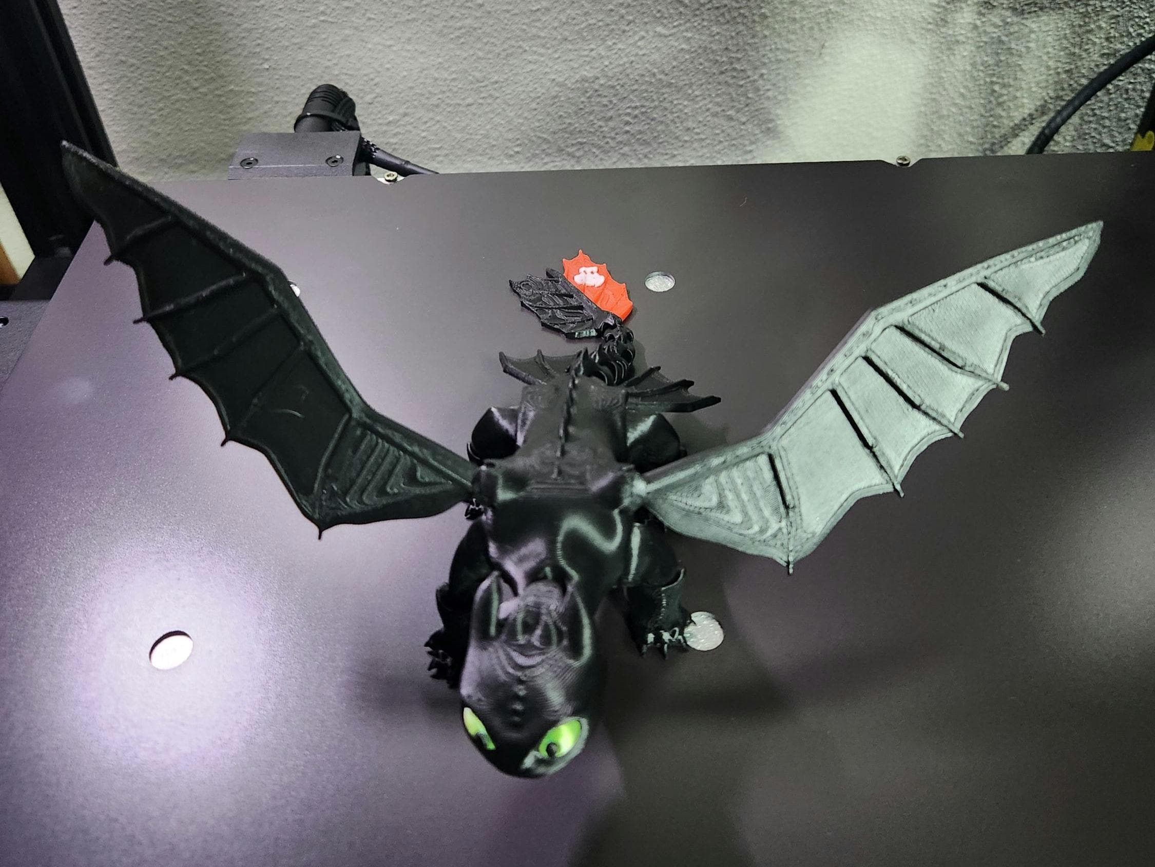 3d printed toothless articulated