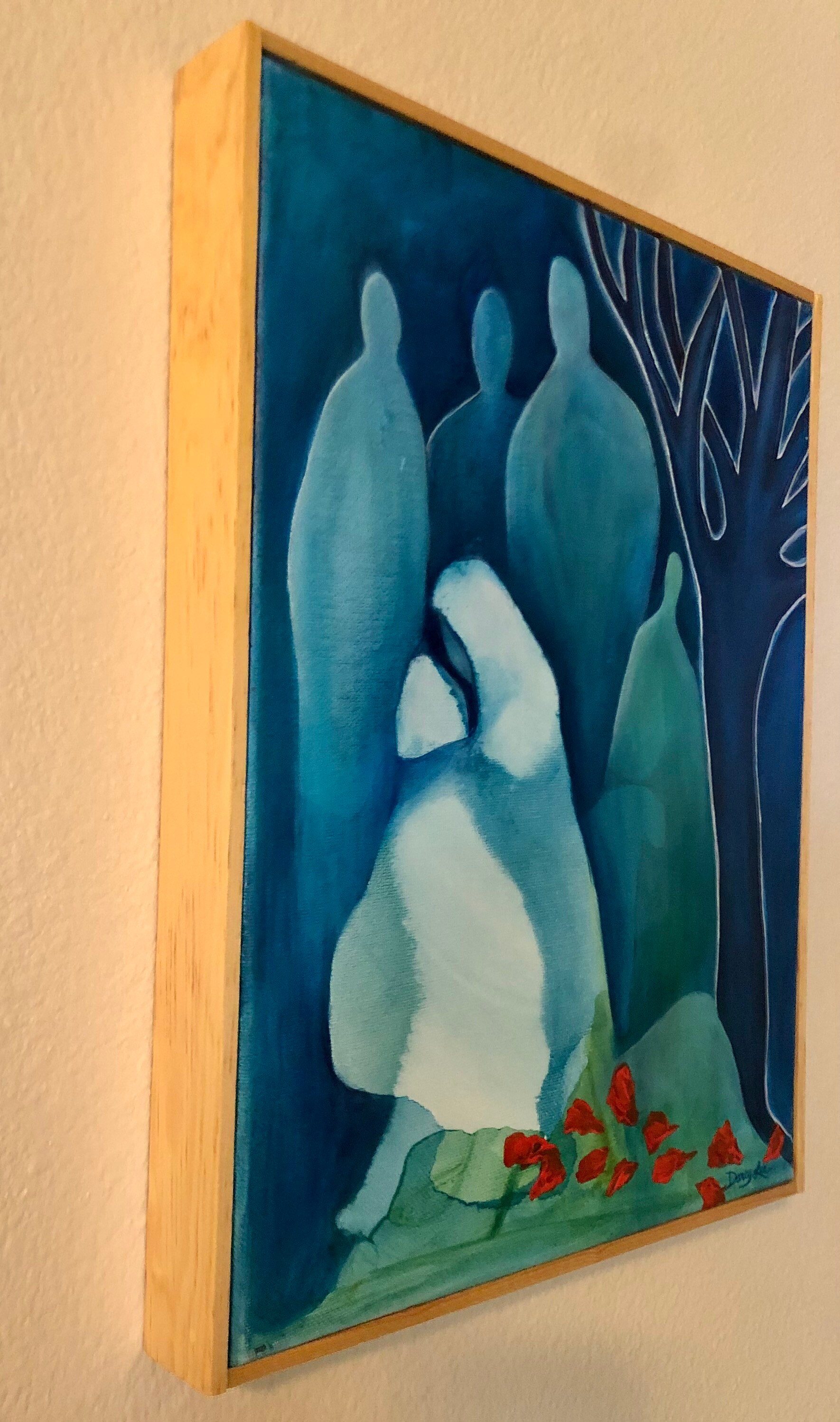 オリジナル絵画（11x14インチ、キャンバスにアクリル）｜ブルー