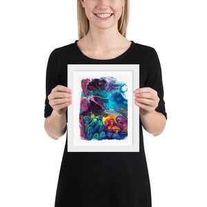 Framed spiritual feminine art, women in unity art print, tribe art, sisterhood art print, tribes of Israel art, women gathering art