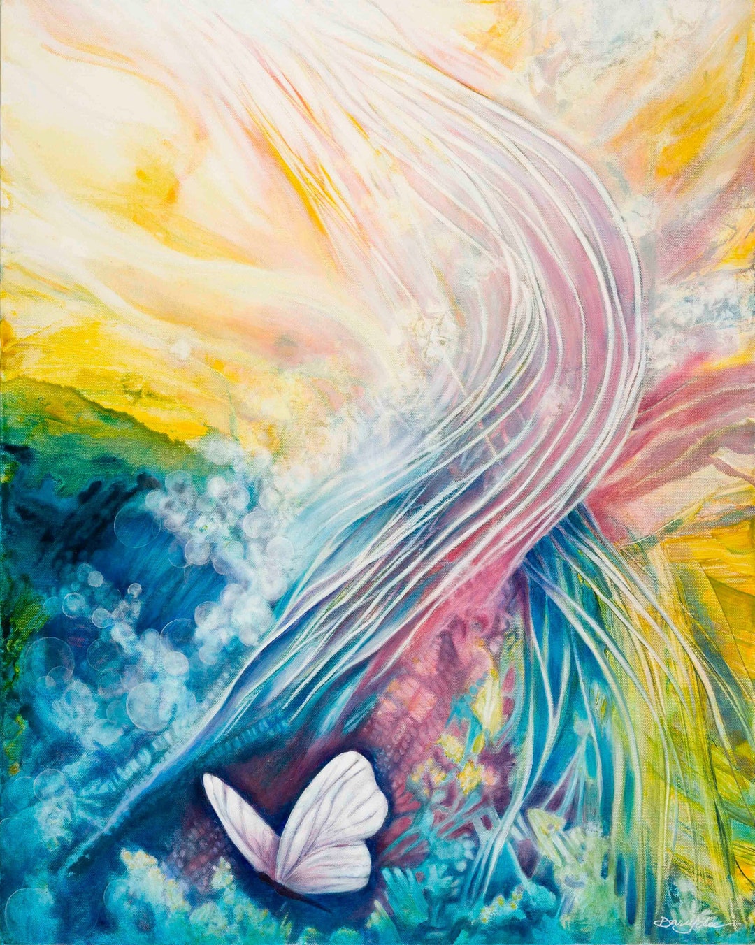 Butterfly Art, Abstract Butterfly Art Print, Colorful Butterfly Art ...