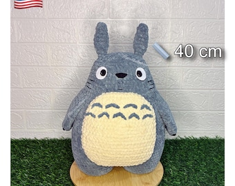 Padrão de crochê do Totoro | Tutorial DIY de pelúcia amigurumi do Studio Ghibli / Série Snuggle / Sploot
