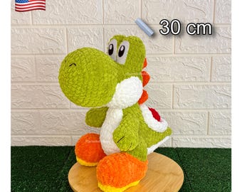 Yoshi Crochet Pattern PDF / Dinosaur Crochet Plush