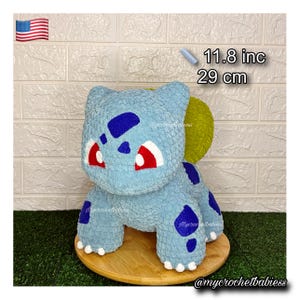 Bulbasaur Plush Crochet Pattern/ Pokemon Plush