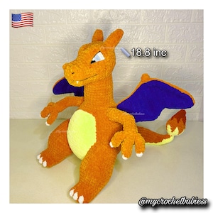 Charizard Crochet Pattern – Dragon Plush Toy
