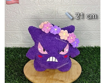 Gengar Crochet Pattern PDF / Cute Plush Decor