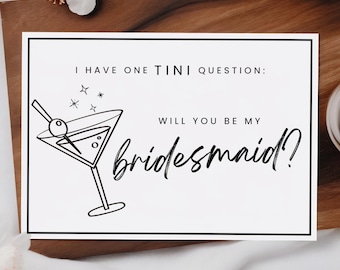 Modelo de proposta para madrinha de casamento com Martini, você quer ser minha madrinha de casamento com tema Dirty Martini, tenho uma pergunta sobre o Tini e proposta para madrinha de casamento