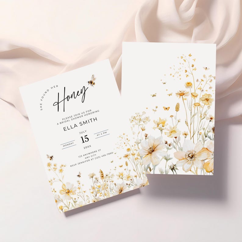editable meant to bee shower invite
