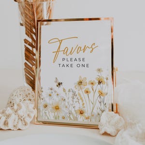Bride to Bee Favors Sign, Printable Meant to Bee Template, Editable Sign for Bridal and Wedding Showers, She Found Her Honey, HB01