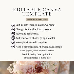 She Found Her Honey Bridal Shower Bundle, Bride to Bee Invitation Suite, Editable Bee Theme Templates, Printable Floral Bridal Decor, HB01 image 7