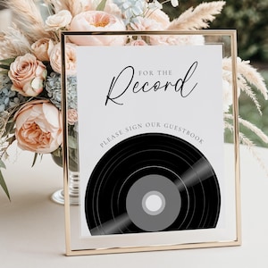 Firma il nostro libro degli ospiti per la cronaca, modello moderno per libro degli ospiti per matrimonio, segnaletica per ricevimento di nozze, cartello per libro degli ospiti unico e stampabile