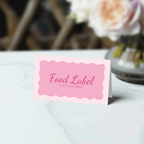 Bufffet Tag Design Buffet Menu Tags - Etsy