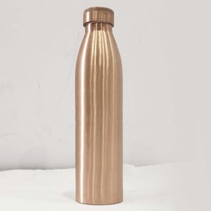 Matte Copper Water Bottle: 1000ml Copper Drinkware