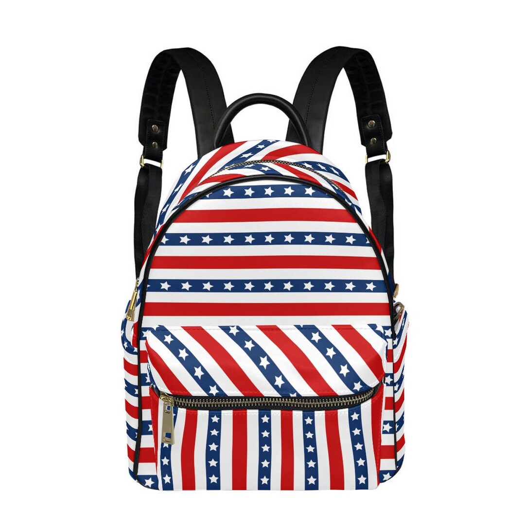 Mini Striped Backpack American Flag Stripes Mini Backpack - Etsy