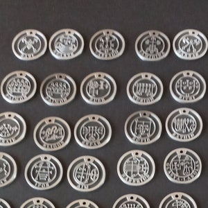 Choose from 72 Goetia pendants, Demon Sigil Necklace King Solomons Lesser Key Demons   --  Necklace Choice Listing