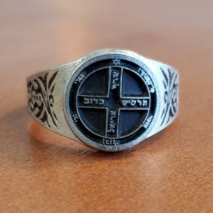 Sixth Pentacle of Jupiter Ring - Pentacle Seal from The Key of Solomon