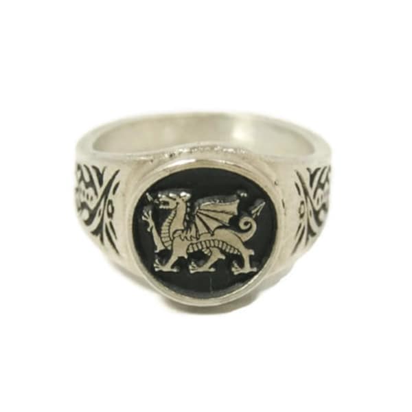 Welsh Dragon Ring Flag of Wales Dragon