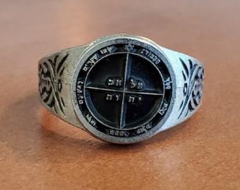 Fifth Pentacle of Mercury Ring - Pentacle Seal from The Key of Solomon