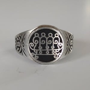 King Paimon Goetia Ring Ars Goetia Demon Seal Lemegeton