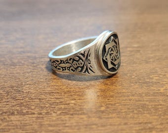 Seljuk Star Ring - Rub El Hizb Seljuk Empire Turkmenistan Eight