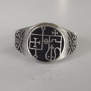 President Glasya-Labolas Goetia Seal Ring Solomon&#39;s Demon Sigil Ars Goetia