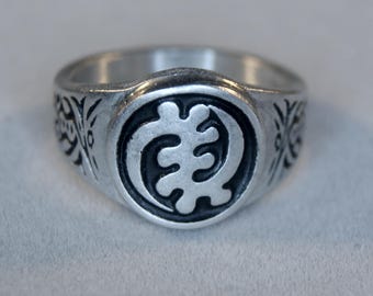 Pierścień Gye Nyame Gyenyame GyName design Adinkra - Rozmiary od 7 do 14 - Adinkra Symbol Supremacji Boga RM160