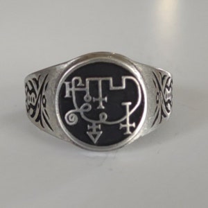Marqués Andrealphus Goetia Anillo Llave Menor del Sello del Demonio de Salomón