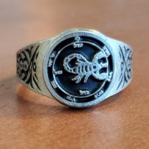 Fifth Pentacle of Mars Ring - Pentacle Seal from The Key of Solomon