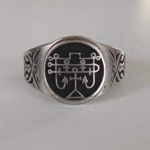 Marquis Andras Goetia Ring Lesser Key of Solomon Sigil