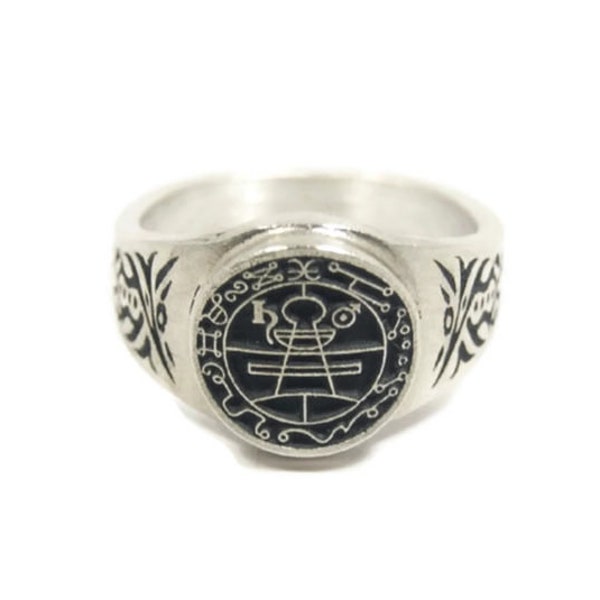 Modèle de bague Sceau secret de Salomon - Ars Goetia - Roi Salomon - Occulte