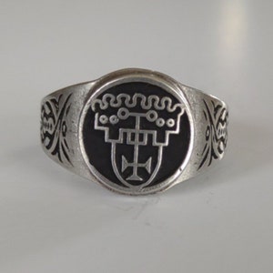 King Vine Goetia Ring-Aleister Crowley Lesser Key of Solomon Seal